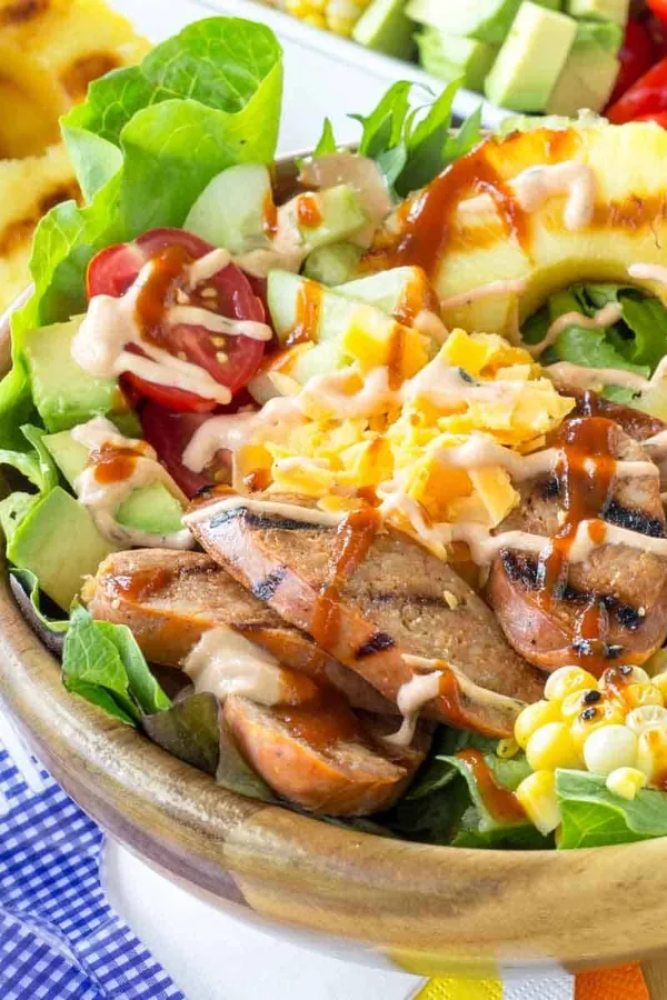 Grilled Chicken Sausage Salad