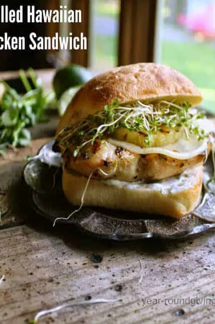 Grilled Hawaiian Chicken Sandwich