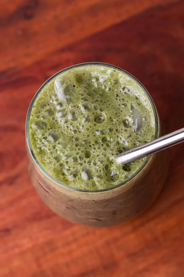 Iced Blueberry Matcha Latte