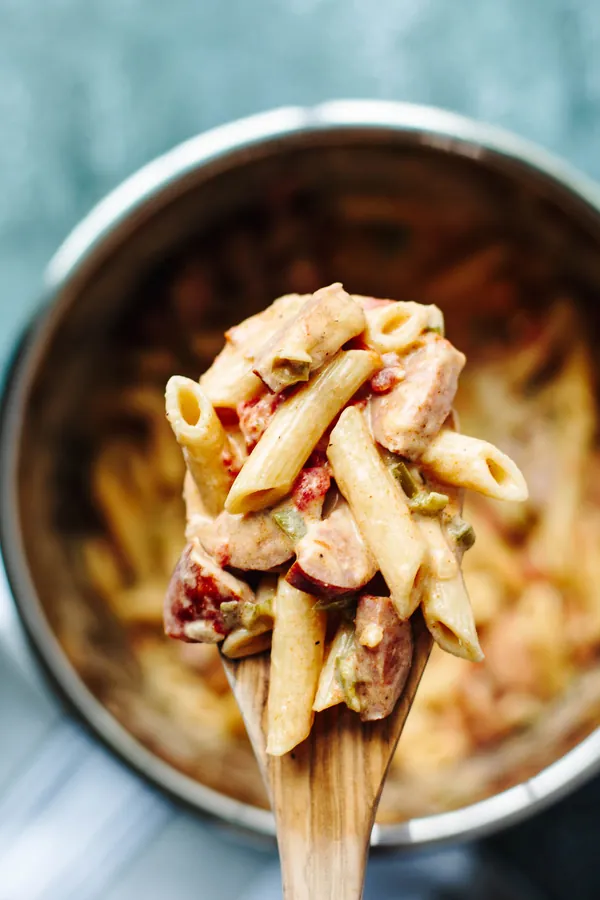 Instant Pot Creamy Cajun Sausage Pasta