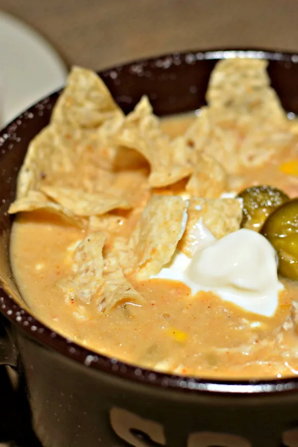 Instant Pot Green Chile Chicken Enchilada Soup