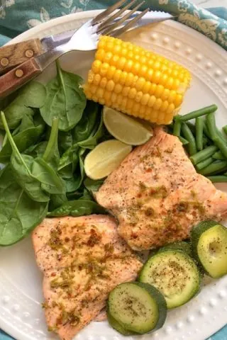 Instant Pot Salmon with Lime and Chilli Butter
