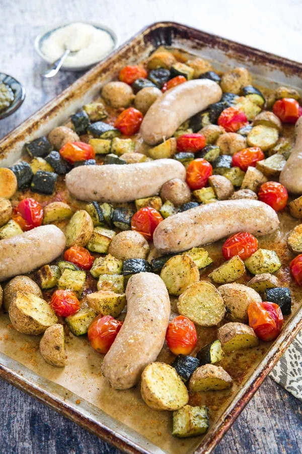 Italian Sausage Sheet Pan Dinner