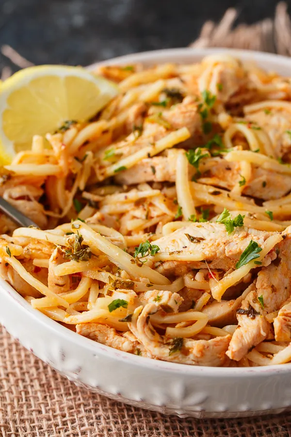 Keto Butter Chicken with Noodles