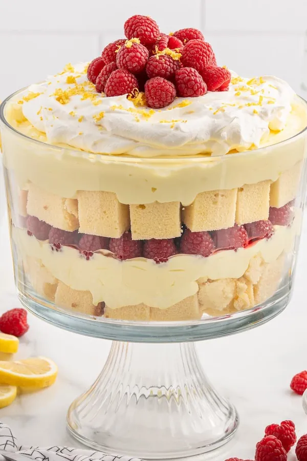 Lemon Raspberry Trifle