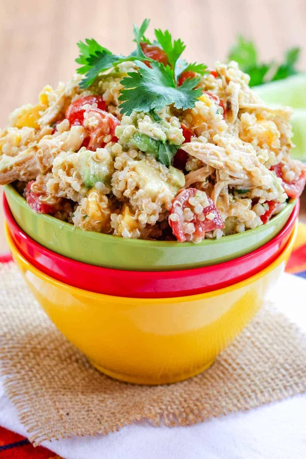 Mango Avocado Quinoa Chicken Salad