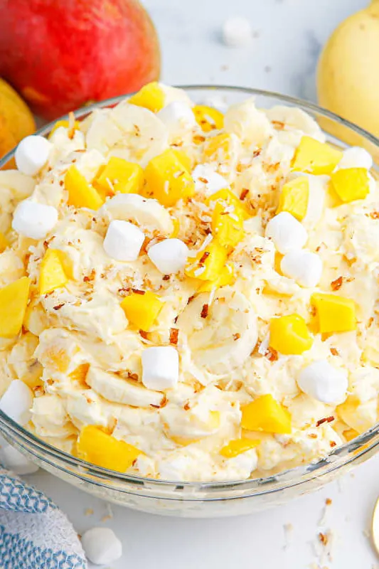 Mango Banana Marshmallow Salad
