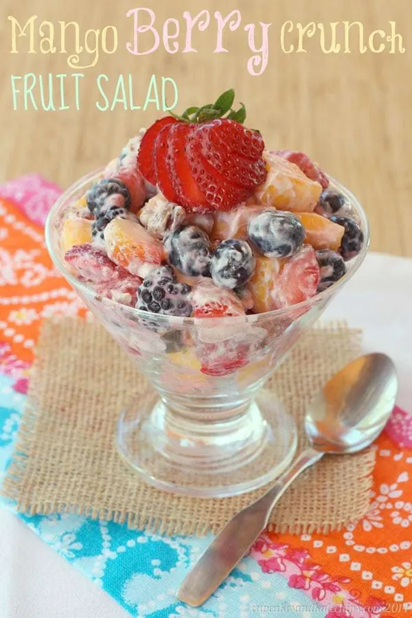 Mango Berry Crunch Fruit Salad