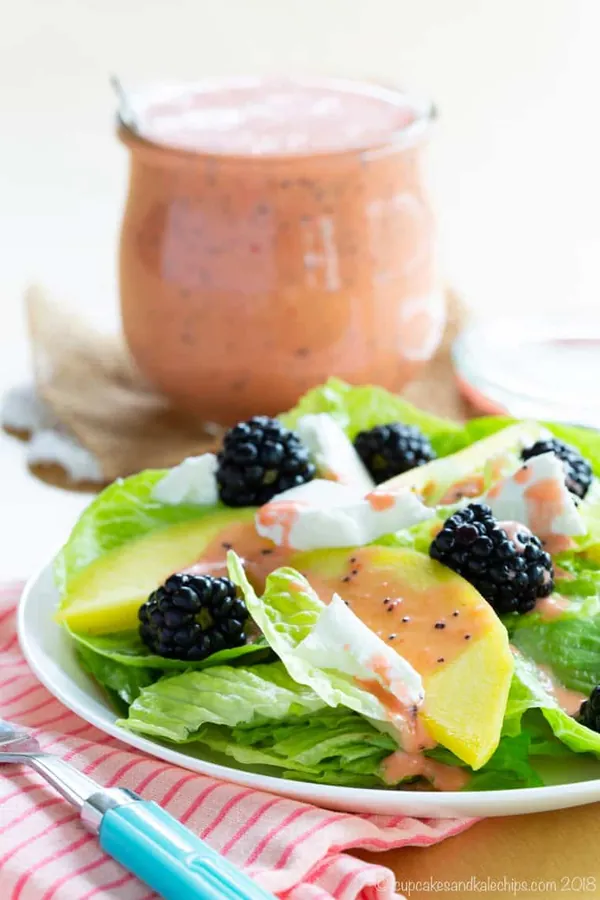 Mango Blackberry Goat Cheese Salad Recipe