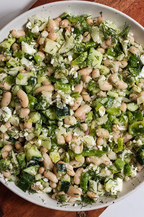 Mediterranean White Bean Salad with Fennel