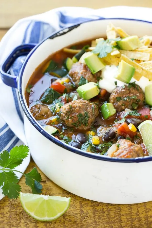 Mexican Meatball Soup