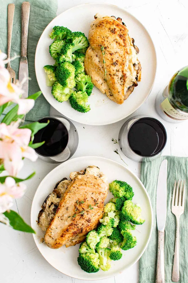 Mushroom Stuffed Chicken Breast