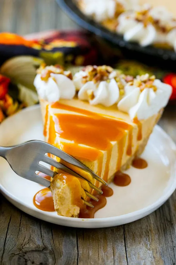 No Bake Pumpkin Cheesecake