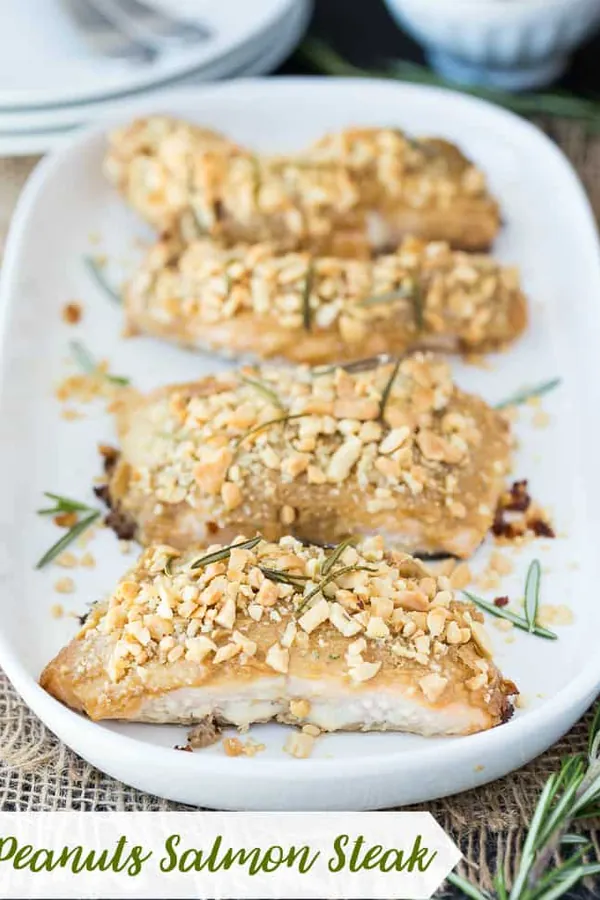 Peanuts Salmon Steak