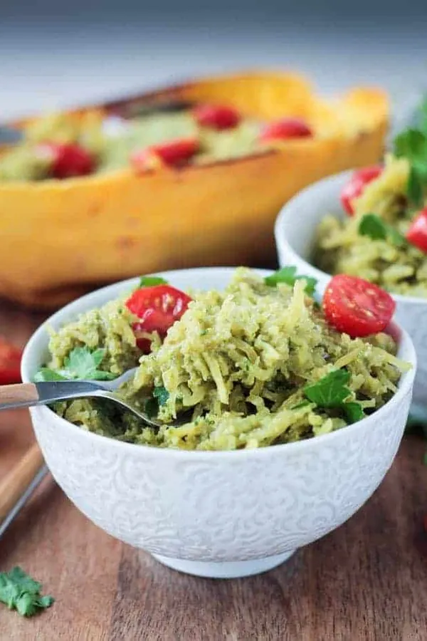 Pesto Spaghetti Squash