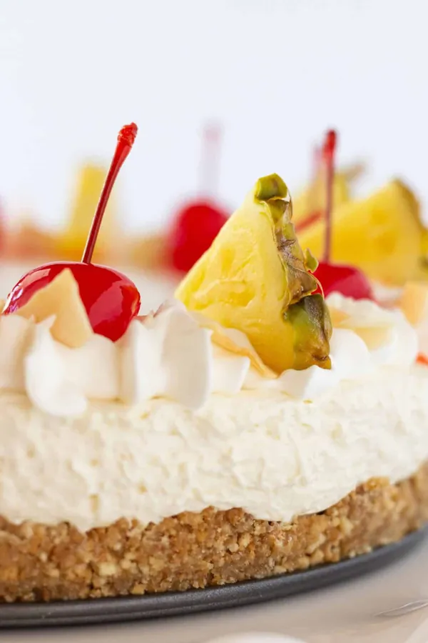 Pina Colada No Bake Cheesecake Recipe