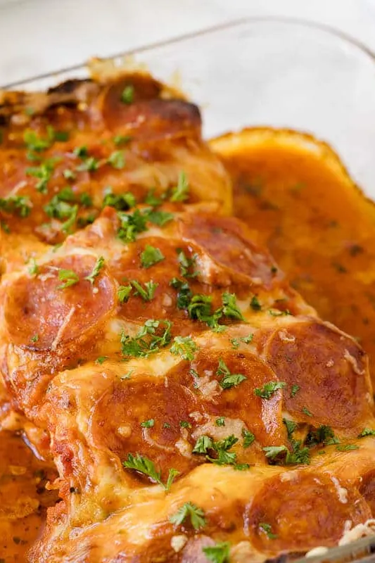 Pizza Stuffed Chicken