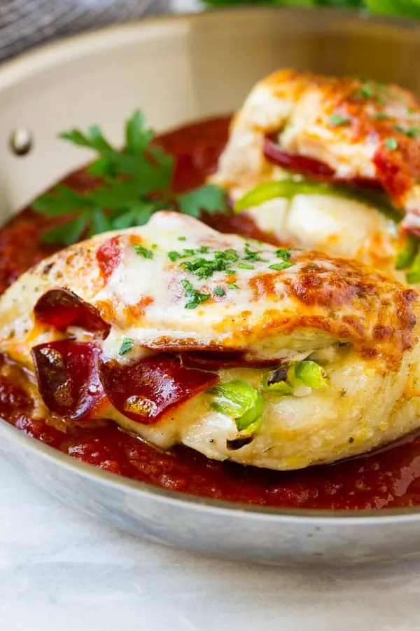 Pizza Stuffed Chicken