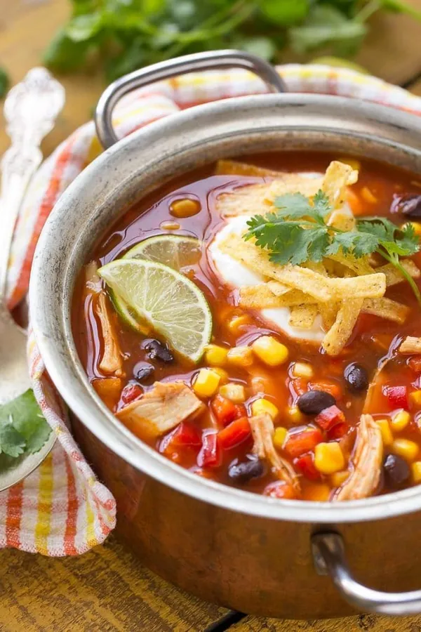 Quick and Easy Chicken Taco Soup