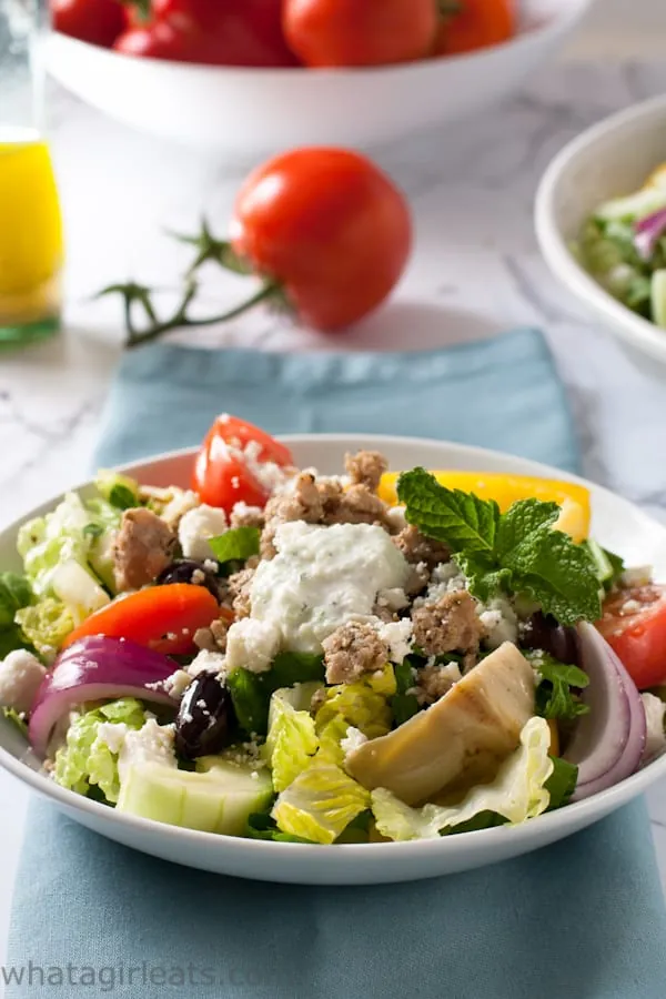 Quick Greek Gryos Salad