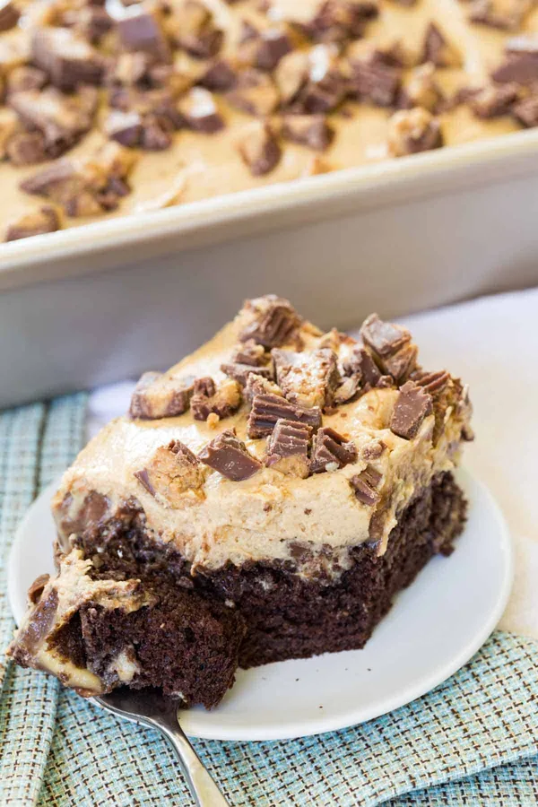 Reese's Poke Cake