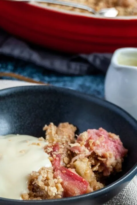 Rhubarb & Ginger Crumble