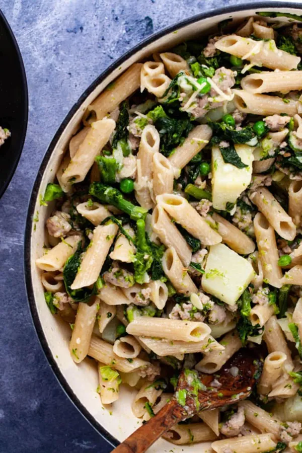 Sausage Broccoli Rabe Pasta with Potatoes