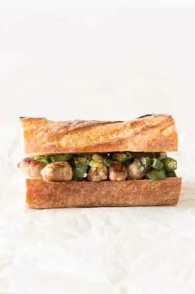 Sausage Okra Sandwich - Sierra Leone Flavours