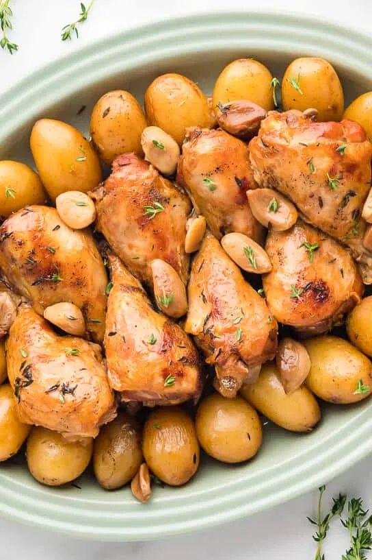 Slow Cooker 40 Clove Garlic Chicken