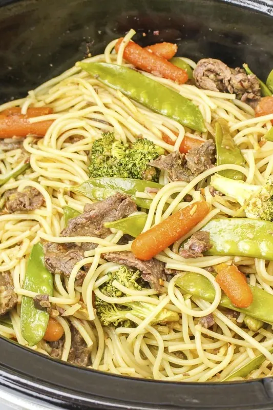 Slow Cooker Beef Chow Mein