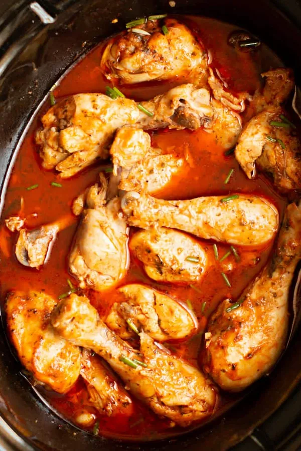 Slow Cooker Buffalo Ranch Drumsticks