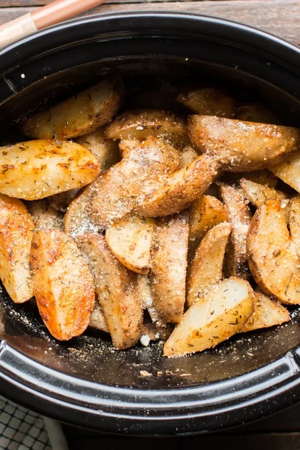Slow Cooker Cajun Parmesan Potatoes