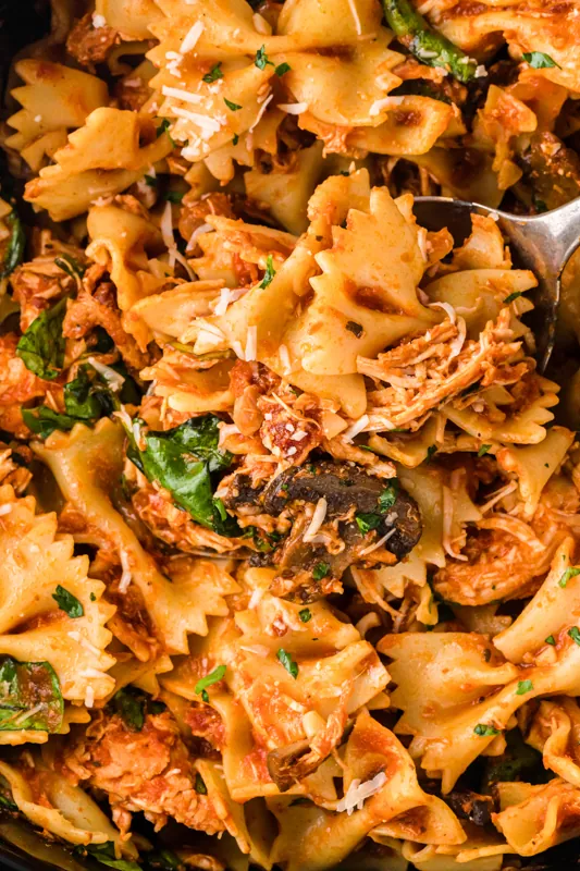 Slow Cooker Chicken Bacon Pasta