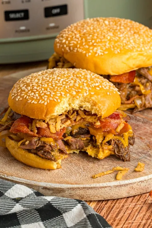 Slow Cooker Cowboy Sandwiches
