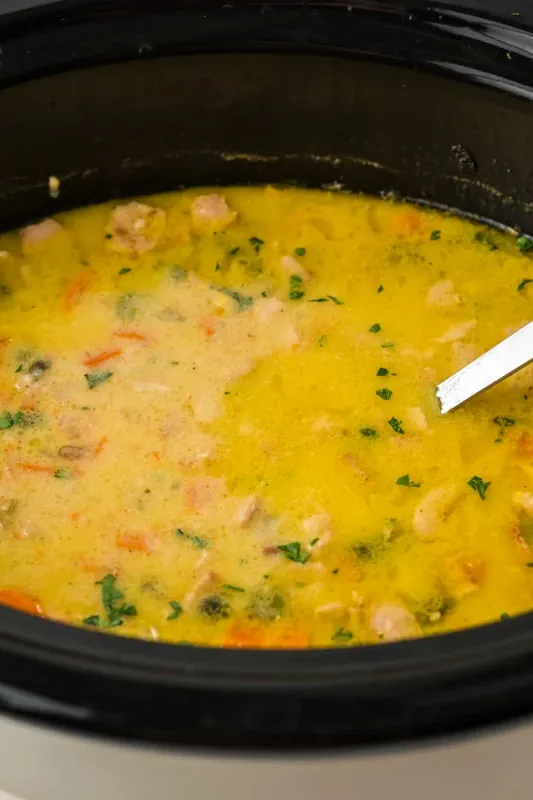 Slow Cooker Dill Pickle Soup