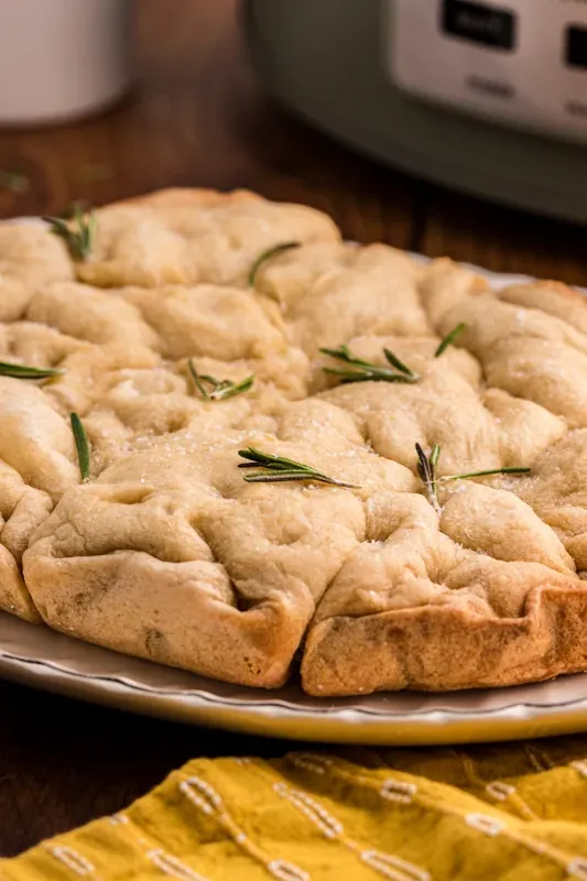 Slow Cooker Focaccia Bread