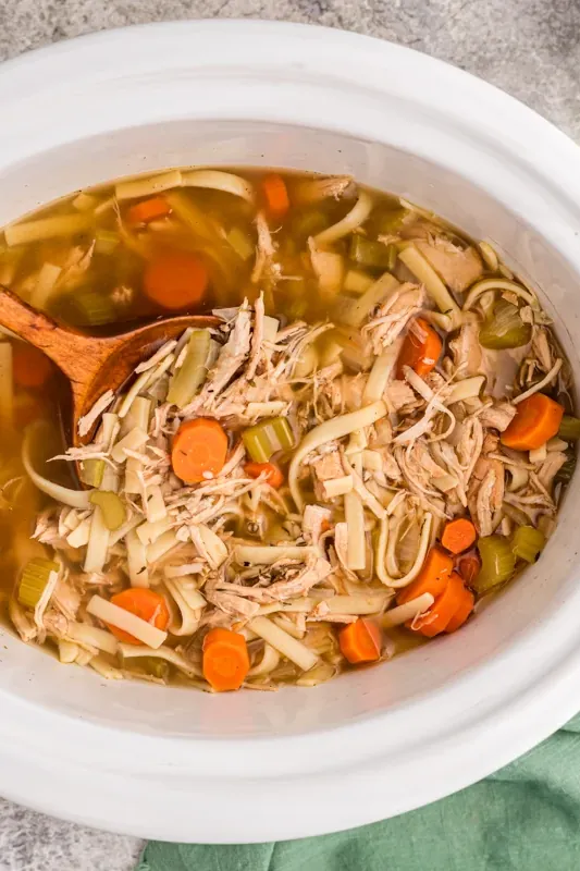 Slow Cooker Grandma's Turkey Noodle Soup