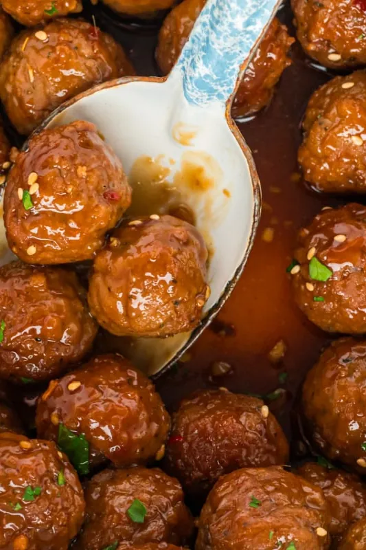 Slow Cooker Honey Garlic Meatballs