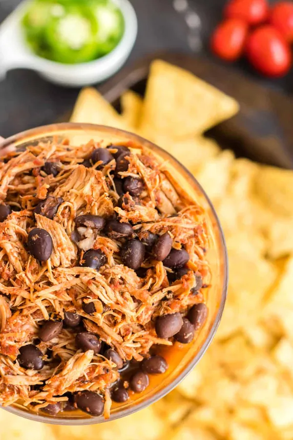 Slow Cooker Salsa Chicken with Black Beans