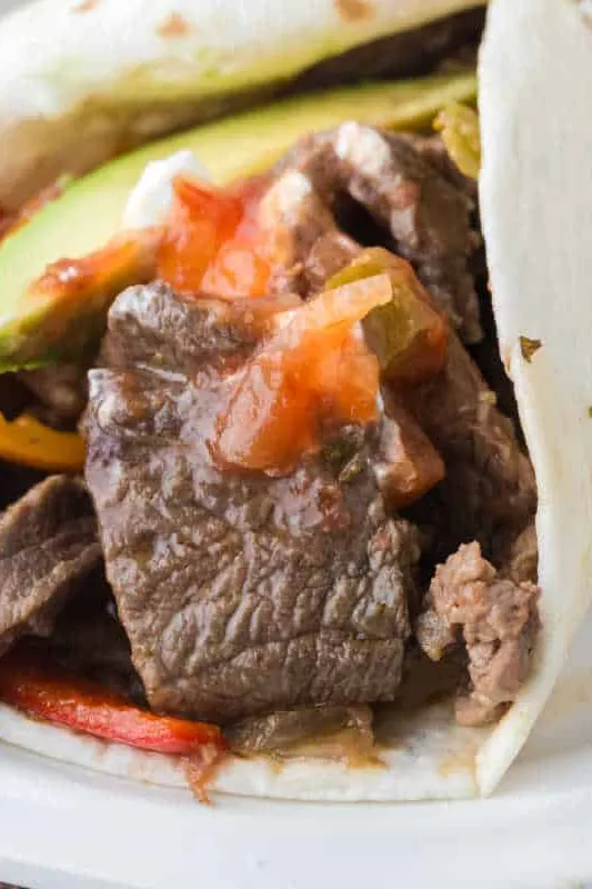 Slow Cooker Steak Fajitas