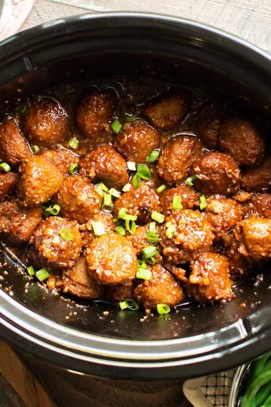 Slow Cooker Teriyaki Meatbals