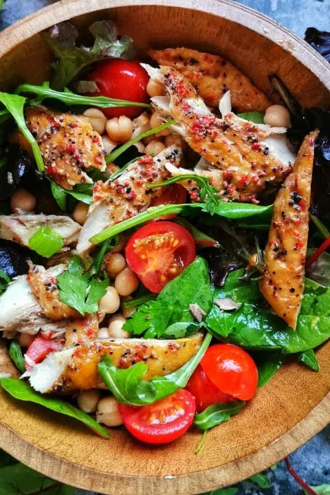 Smoked mackerel salad