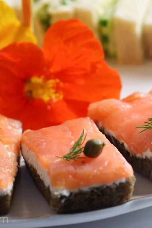 Smoked Salmon Tea Sandwiches