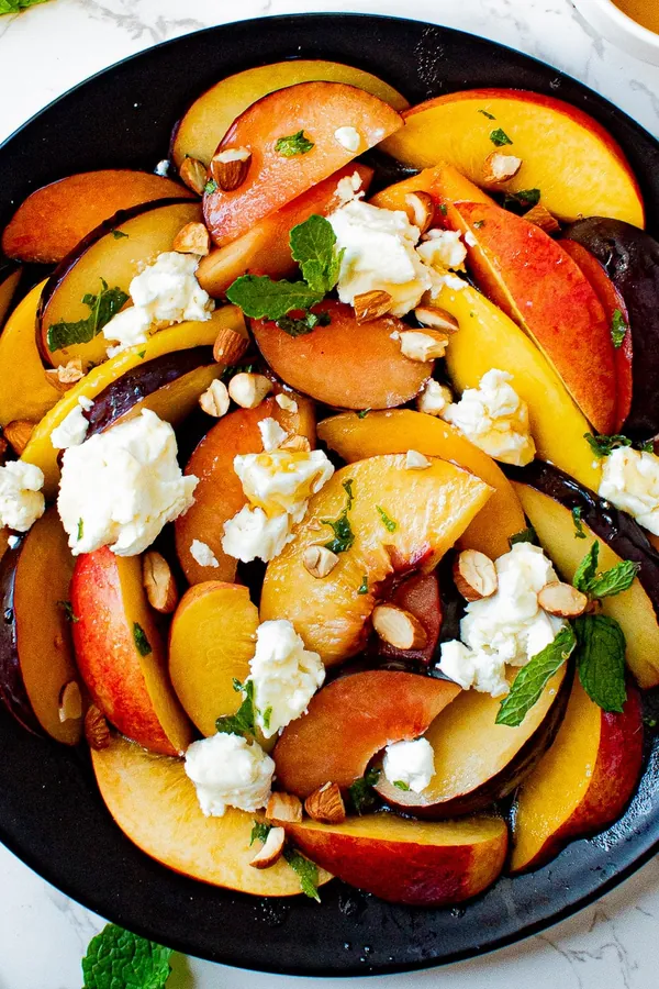 Stone Fruit Salad with Goat Cheese