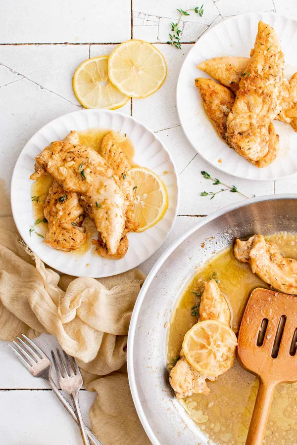 Stovetop Lemon Garlic Butter Chicken Tenders