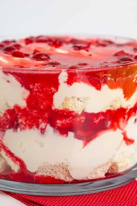 Strawberry Angel Food Trifle