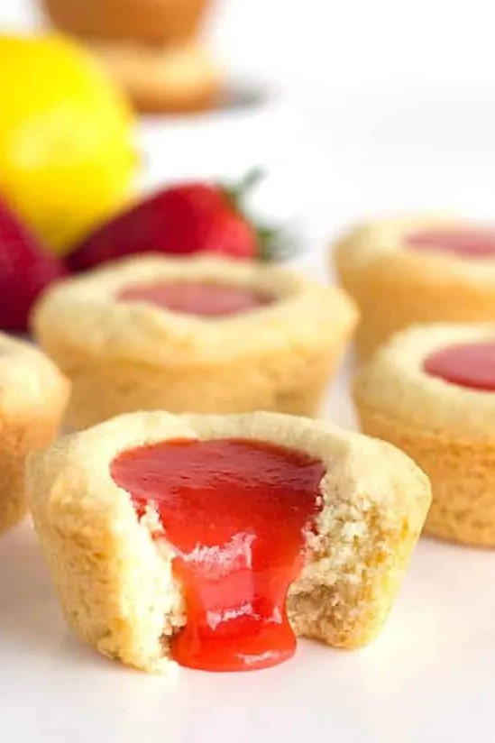 Strawberry Lemon Sugar Cookie Cups