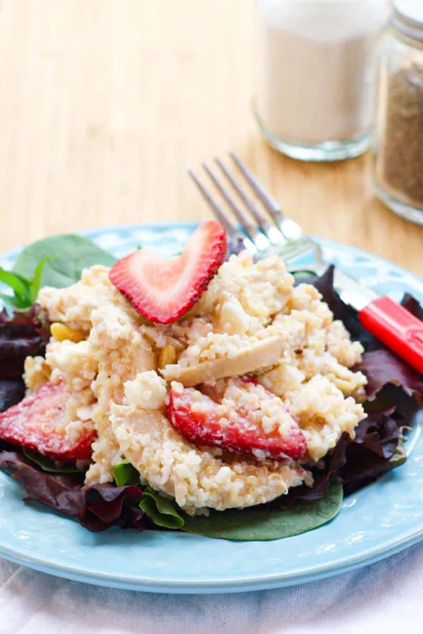 Strawberry Quinoa Chicken Salad