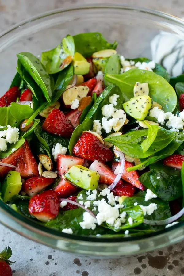 Strawberry Spinach Salad