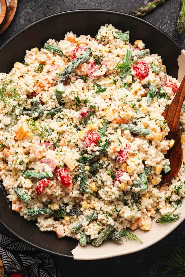 Summer Vegetable Acini De Pepe Salad